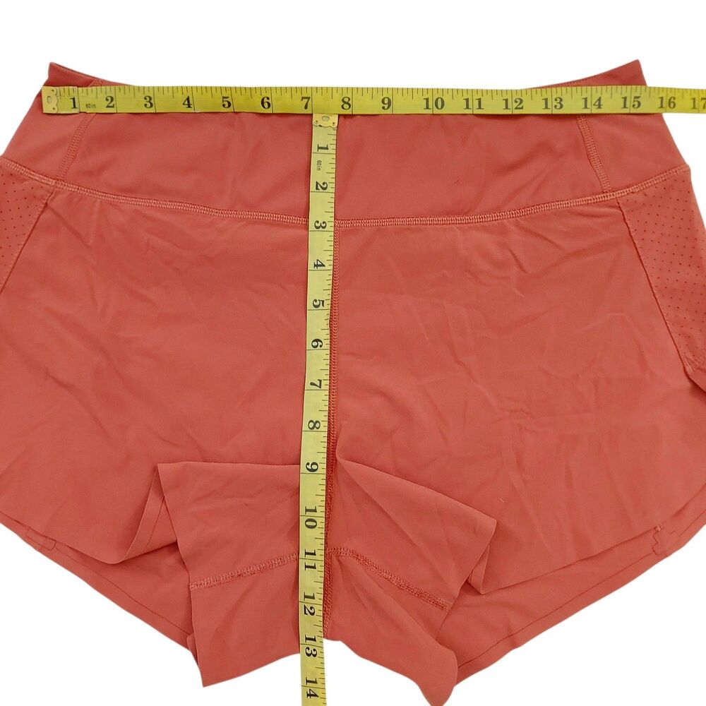 Athleta Run With It 3.5" Short Womens Medium Orange Sports Athletic Training - Picture 10 of 11